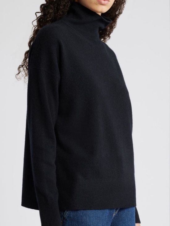 Nordstrom Sweaters - Nordstrom 100% Cashmere Turtleneck Sweater Size S Navy Oversized